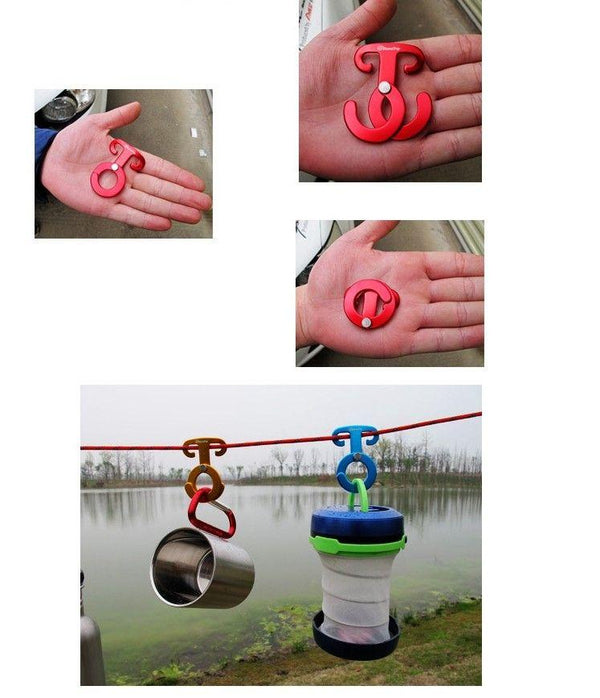 Aluminum Rope Hanger Multifunction Outdoor Camping